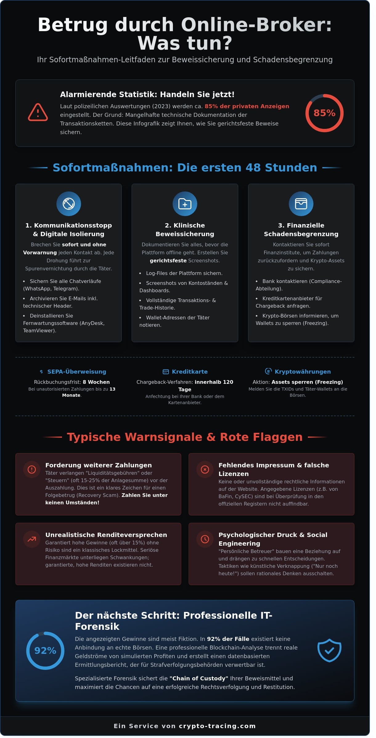 Betrug durch Online-Broker: Was tun? Ein Leitfaden zur Beweissicherung und Rechtsverfolgung