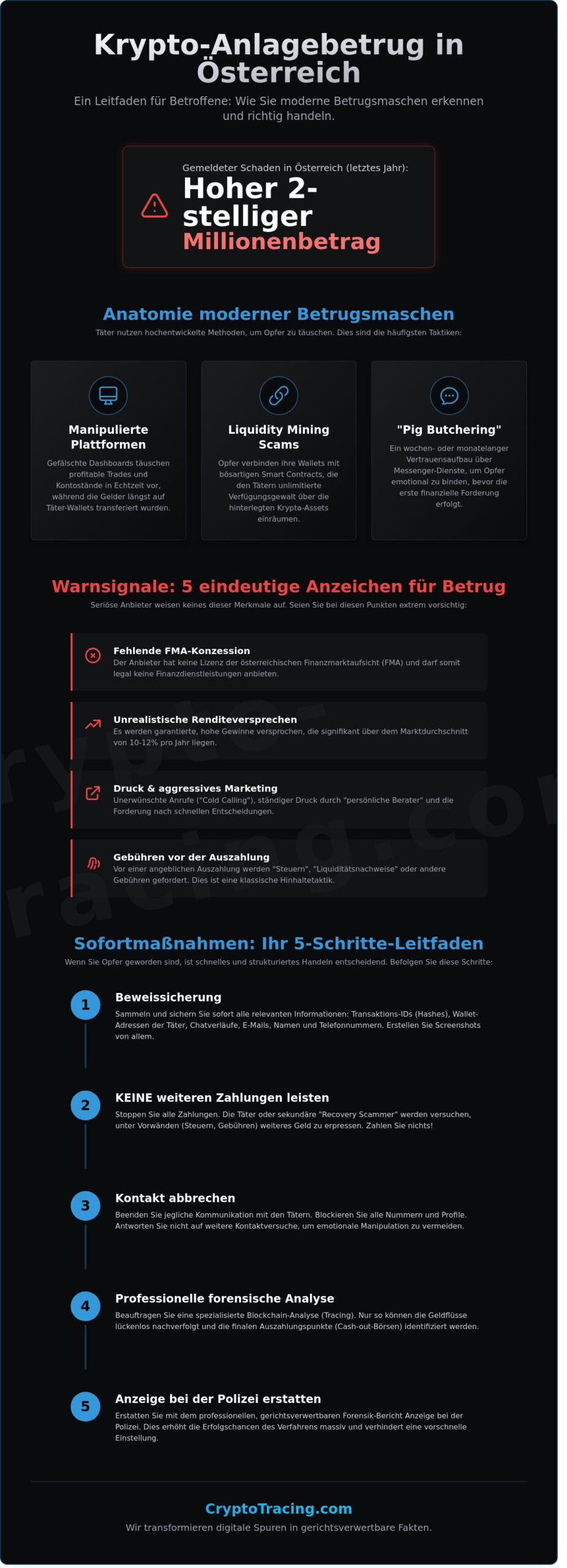 Kryptobetrugshilfe Österreich: Professionelle Forensik und rechtliche Wege 2026